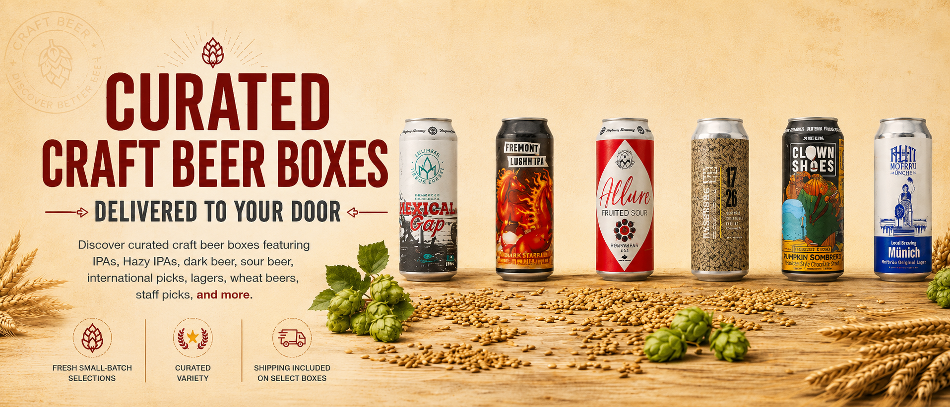 Curated Craft Beer Boxes – IPAs, Hazy IPAs & More | Beer Box Gifts