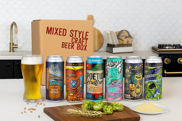 Mixed Style Craft Beer Box - Free Shipping