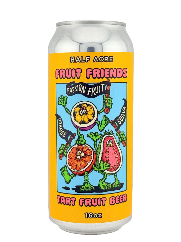 Half Acre: Fruit Friends Passion Fruit/Orange/Guava - 16oz