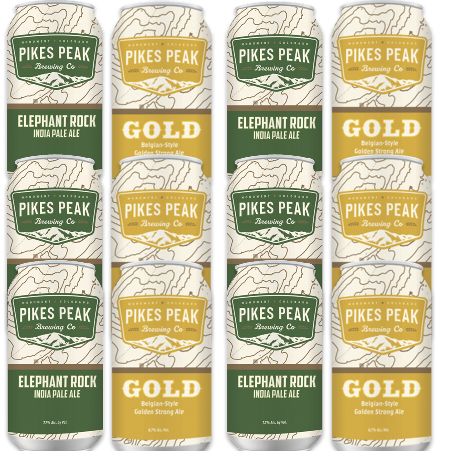 12 cans of Pikes Peak beer
