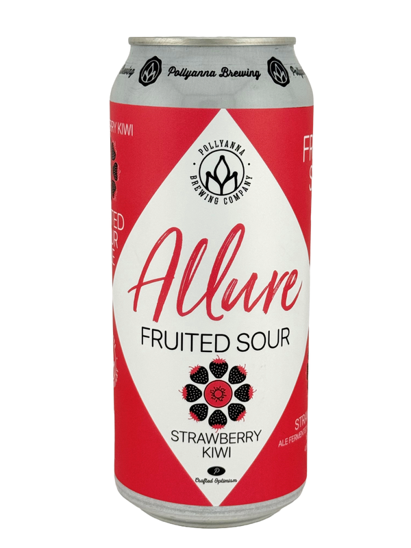 Pollyanna Brewing: Allure Strawberry and Kiwi Sour - 16oz