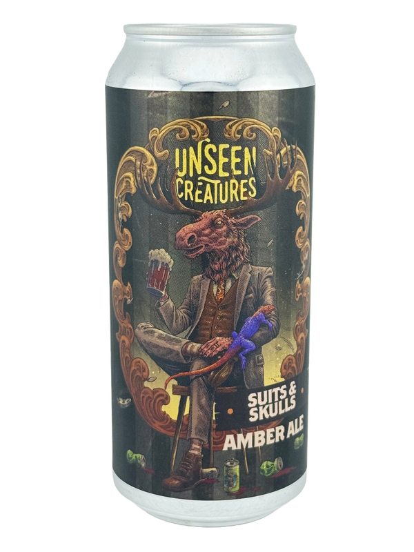 Unseen Creatures Brewing: Suits & Skulls Amber Ale - 16oz