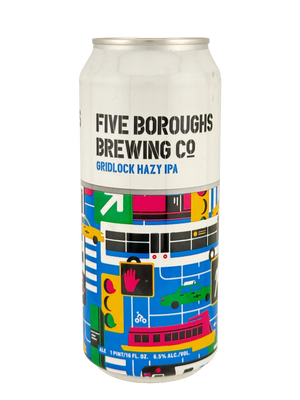 Five Boroughs Brewing: Gridlock Hazy IPA - 16oz