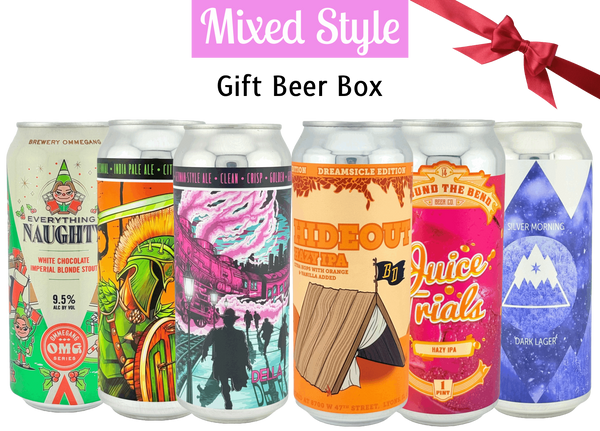 12 Pack Mixed Style Craft Beer Gift Box: Shipping Included