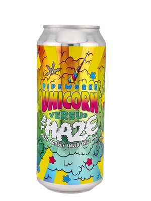 Pipeworks Brewing: Unicorn vs The Haze Hazy Double IPA - 16oz