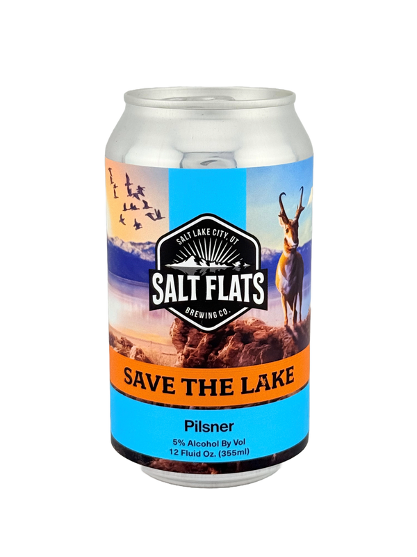 Salt Flats Brewery: Save The Lake Pilsner - 12oz